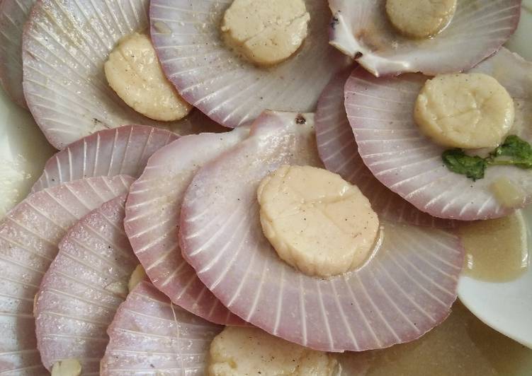 gambar untuk cara membuat Scallop kuah saus tiram