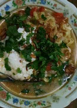 Mie kuah Sarimi bakso ala -R-