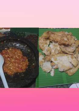 Ayam geprek sambel bawang