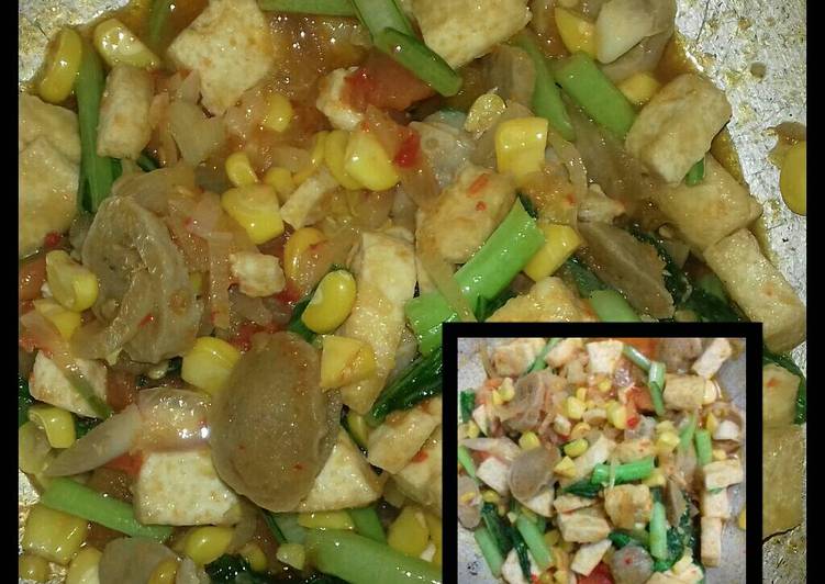 resep makanan Tumis sawi tahu