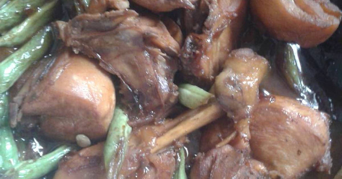 Resep Ayam buncis semur ala Aisyah Siti Widiyanto