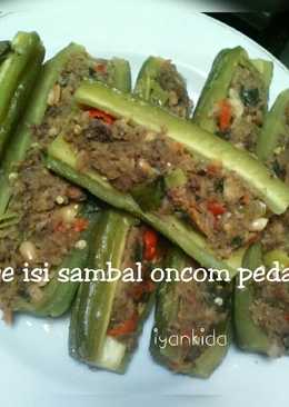 Pare isi sambal oncom pedas(kalau g ada oncom bs diganti tempe)