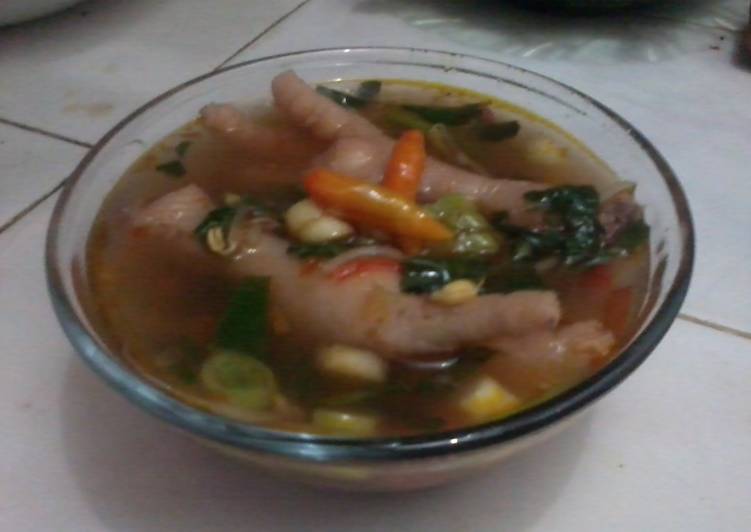 resep masakan Soto Ceker + Selada Air Taoto ala anak Pekalongan yg di Surabaya