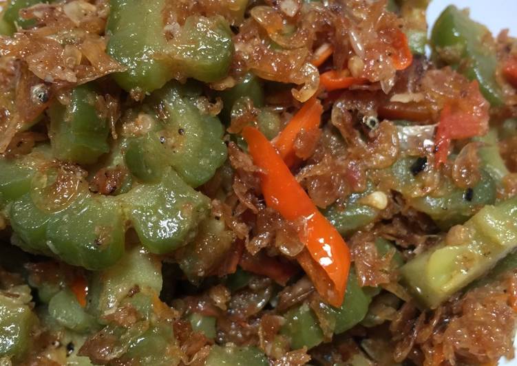 resep Oseng Pare Teri Rebon