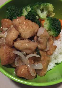 Honey Lemon Chicken Rice Bowl