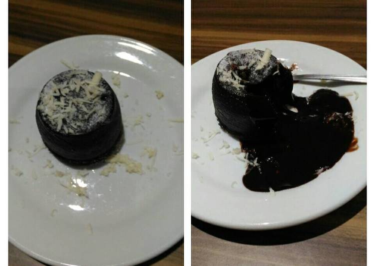 resep makanan No baked molten lava cake