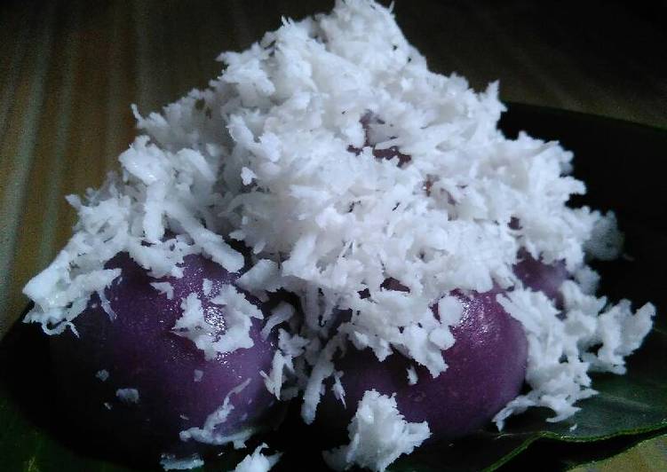 resep lengkap untuk Klepon ubi ungu