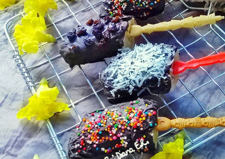 resep masakan Lolipop Pisang Coklat #pr_olahancoklat