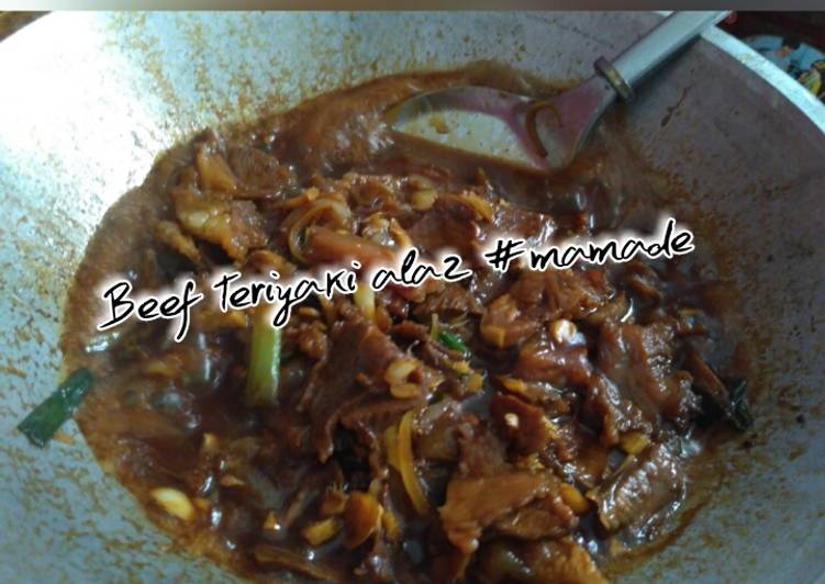 resep masakan Beef sapi teriyaki mamade