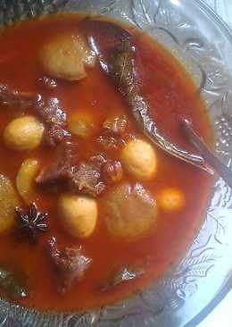 Semur daging dan jengkol