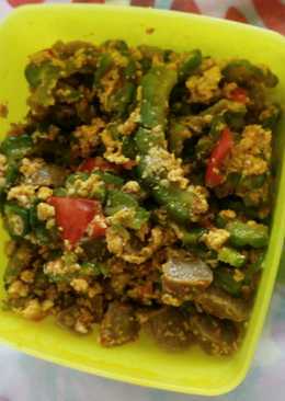 Pare Oreg Telur Bakso