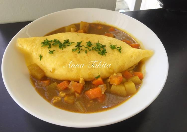 resep Omukare (Omelette Rice Curry)