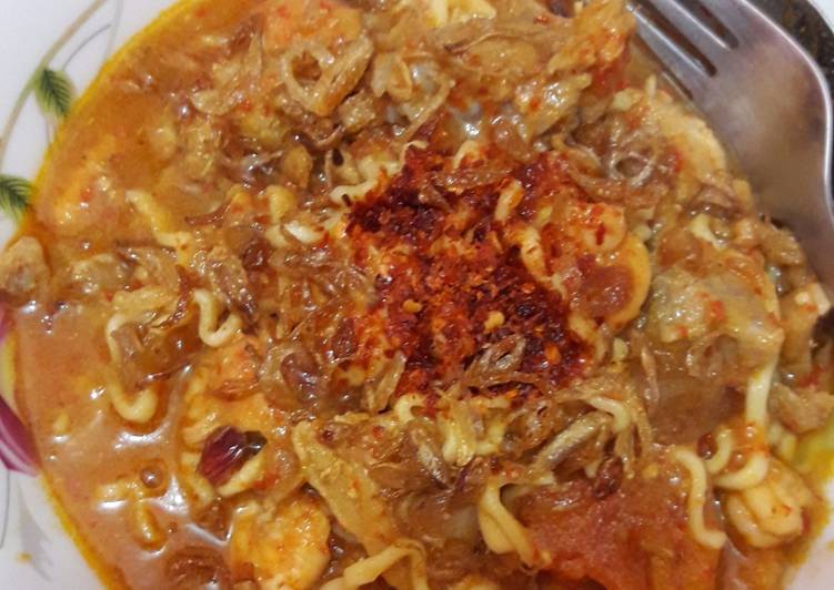 cara membuat Tom yam noodle