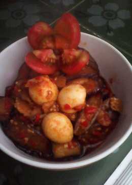 Balado terung telur puyuh
