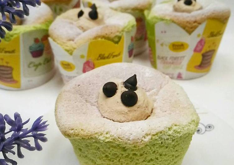 bahan dan cara membuat Hokkaido Chiffon Cupcake