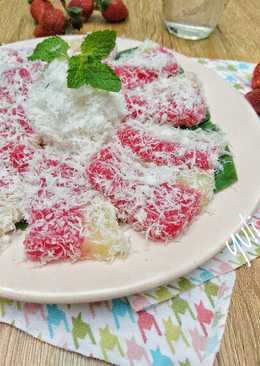 Kue lapis singkong merah putih