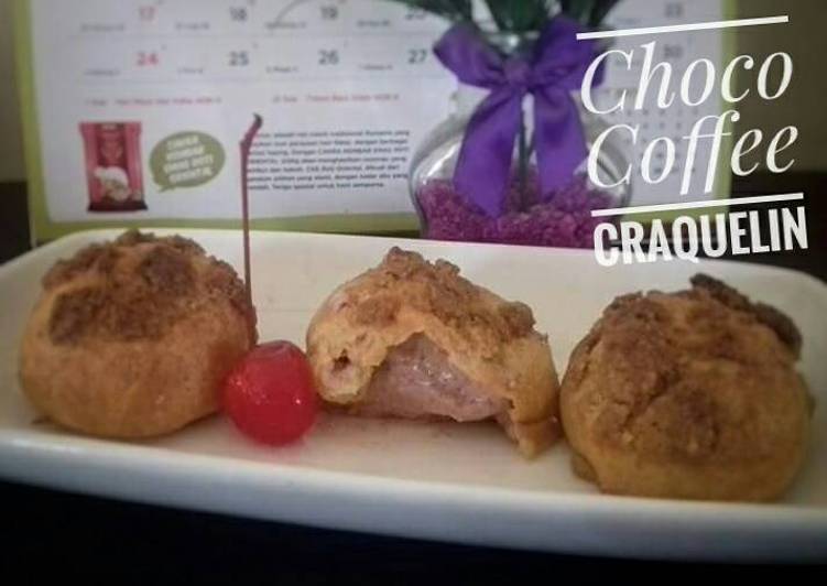 resep Choco Coffee Craquelin