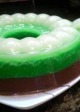 Pudding cendol coklat