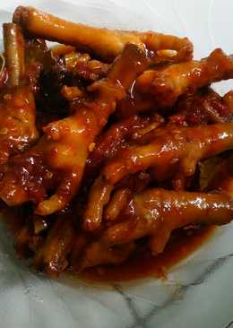 Ceker ayam pedas manis madu