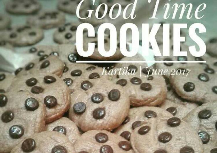 resep masakan Good Time Cookies / Kukis Coklat