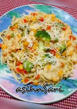 Spaghetti Lacto Ovo Saus Krim (tanpa msg)