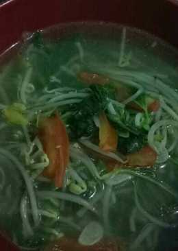 Sayur toge bayam pedas simple