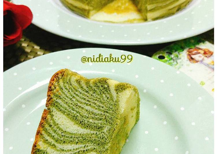 resep makanan Matcha japanese cotton cheesecake (gluten free)