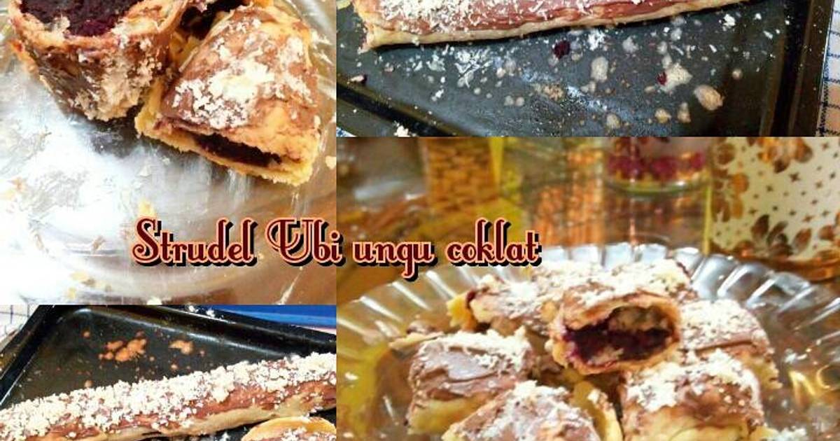 Resep Strudel Ubi  Ungu  Coklat  oleh Wulan Amessi Cookpad