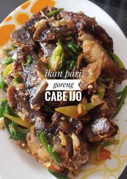 Ikan pari goreng cabe ijo