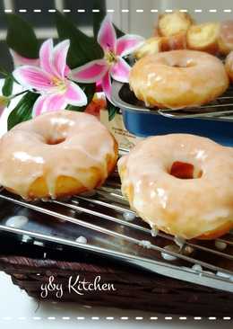 Honey glazed doughnuts (empuk tanpa kentang)