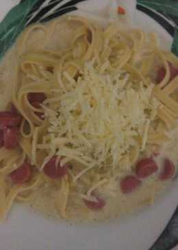 Fetucinni Carbonara Praktis