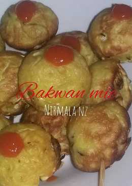 Bakwan mie with snack maker