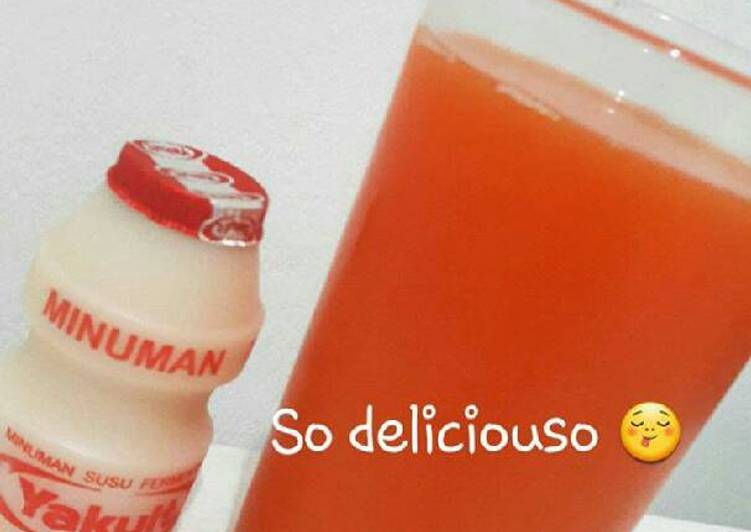 Resep Carrot juice with yakult (jus wortel yakult) By Wuland
