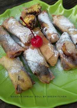 Banana spring roll