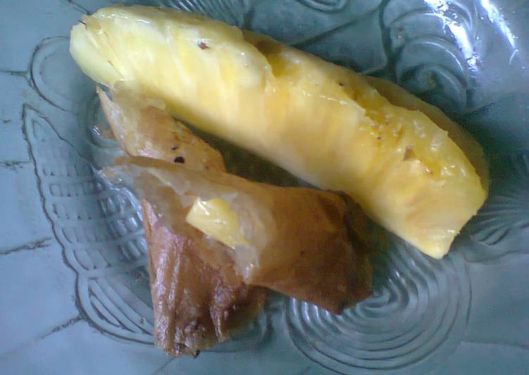 bahan dan cara membuat Lumpia Nanas