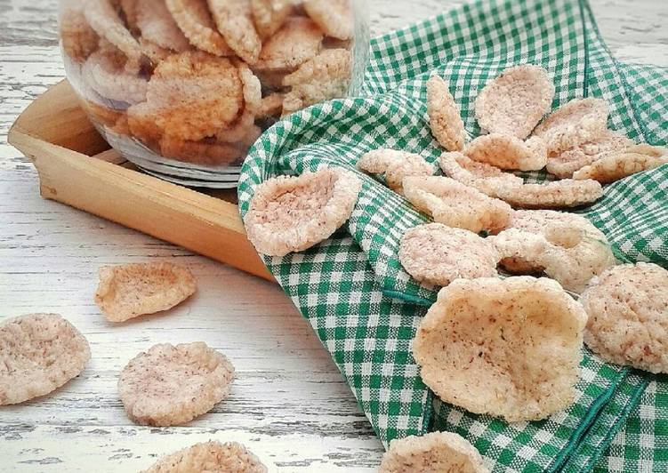 resep 7. Krupuk Nasi Beras Merah