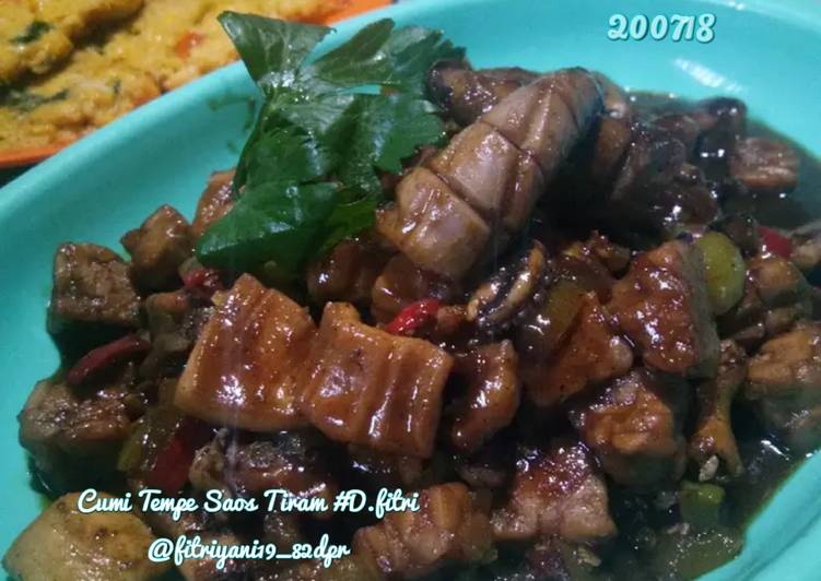 resep ??Cumi Tempe Saos Tiram #Dapur Fitri ??