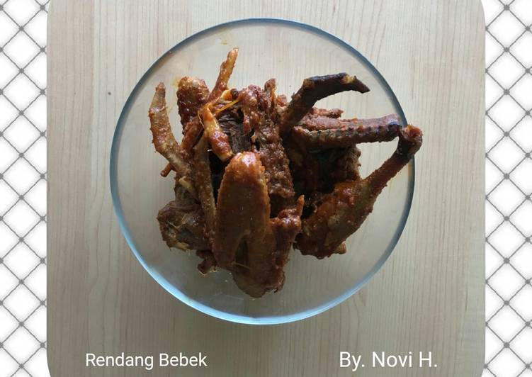 bahan dan cara membuat Rendang Bebek