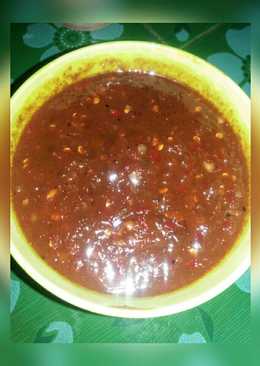 Sambal Pecel terasi mantap