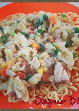 Tamie capcay Express (mie goreng siram cap cay kuah)