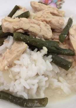 Sayur lodeh tempe kacang panjang