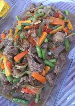 Tumis daging sapi Lada hitam