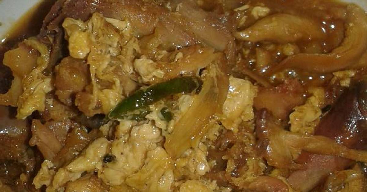 Resep Ayam suwir pecah telor ala Alaa Momz