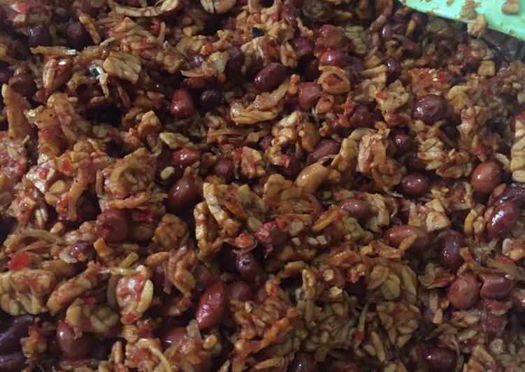 bahan dan cara membuat Sambal Teri Kacang Khas Medan