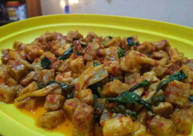 resep masakan Oseng tempe tahu jamur pedas kemangi