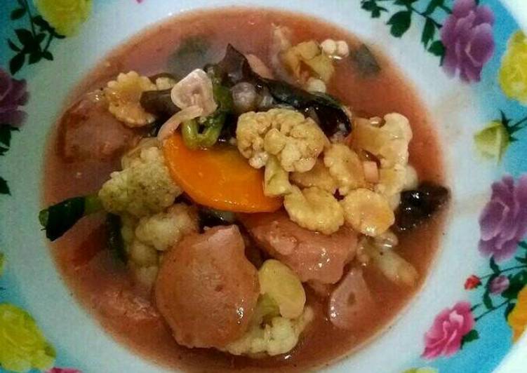 Resep Capcay jamur sosis. By winda By Winda`s Kitchen