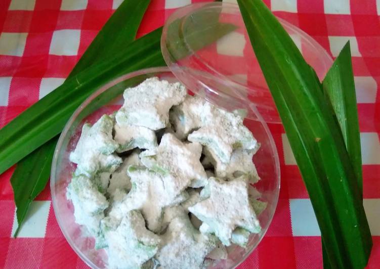 resep makanan Putri Salju Pandan No Oven