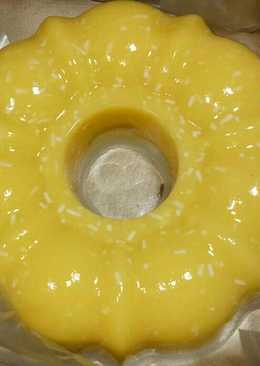 Puding jagung lapis santan