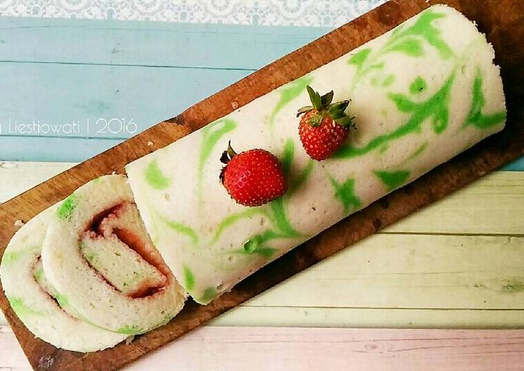 resep makanan Bolu gulung putih telur (kukus)