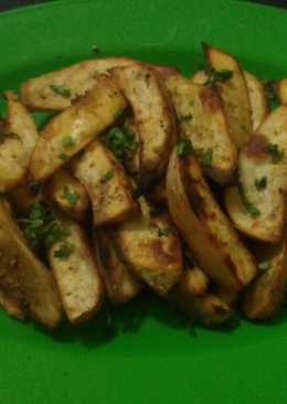 Ubi Jalar Panggang Pedas (Spicy Roasted Sweet Potato Wedges)